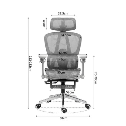 Scaun birou ergonomic Timebox, 360°, 9D armrest, 8D tetiera, Negru