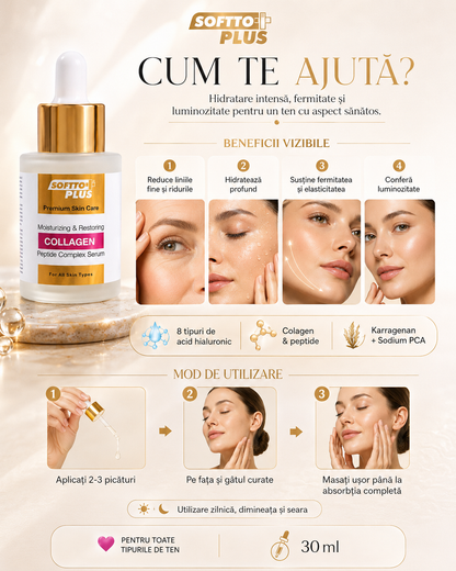Ser Anti-Rid și Hidratare Colagen - 30ml
