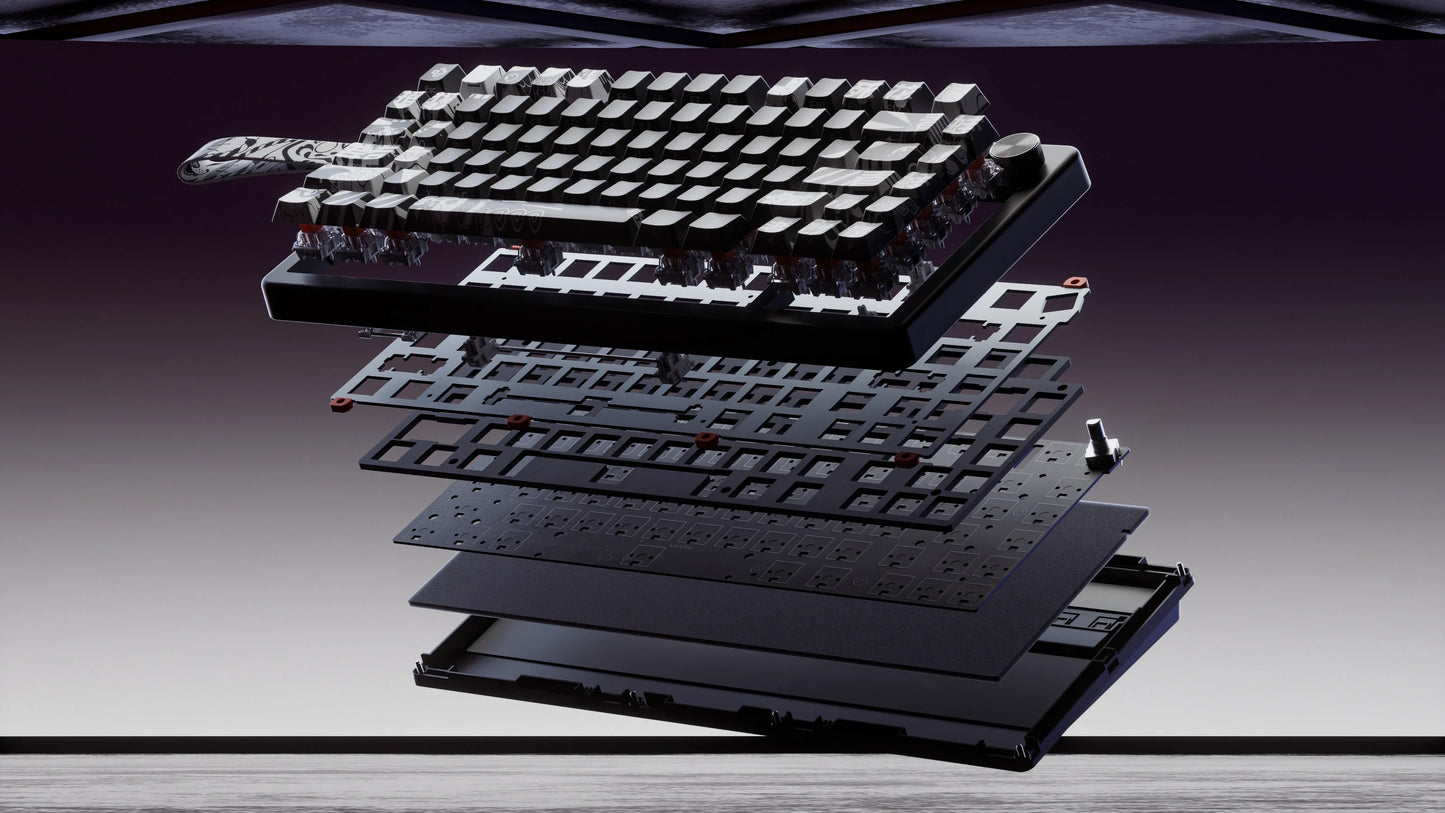 QwertyKey75 HE Momo – Hall Effect, Rapid Trigger, RGB, Snap Tap, Switch-uri Magnetice