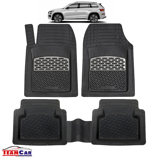Skoda Kodiaq Covorase Auto TeamCar® Tip Tavita Compatibile (2016–2023) Silver