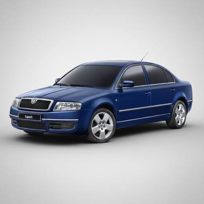 Covorase Auto Tip Tavita Compatibile Skoda Superb Generatia I (2001–2008) Red