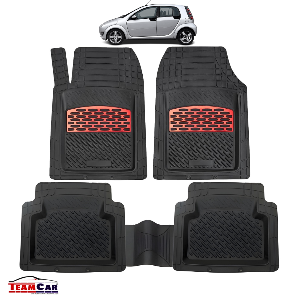 Smart Forfour I Covorase Auto TeamCar® Tip Tavita Compatibile (2004–2006) Red