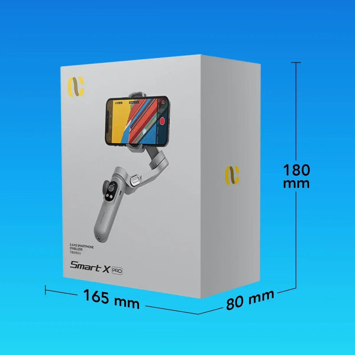 Gimbal Aochuan SMART X PRO-AI, D6732, cu 3 axe, baterie Inclusa, aplicatie dedicata, Content Creator Edition, Gri Mat
