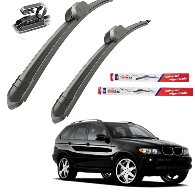 Stergatoare BMW X5 E53 (1999–2006) TeamCar® Flat – Set fata