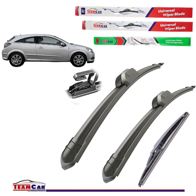 Stergatoare Opel Astra H GTC (3 uși, 2005–2010) TeamCar® Flat – Set Complet