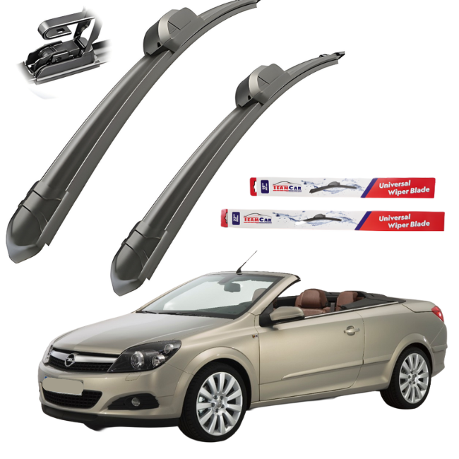 Stergatoare OPEL Astra H TwinTop (2006–2010) TeamCar® Flat – Set fata