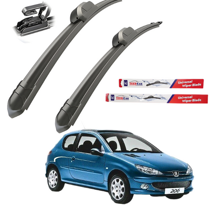 Stergatoare Peugeot 206 (1998–2012) TeamCar® Flat – Set fata