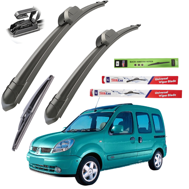 Stergatoare Renault Kangoo I 1997–2007 TeamCar® Flat – Set Complet