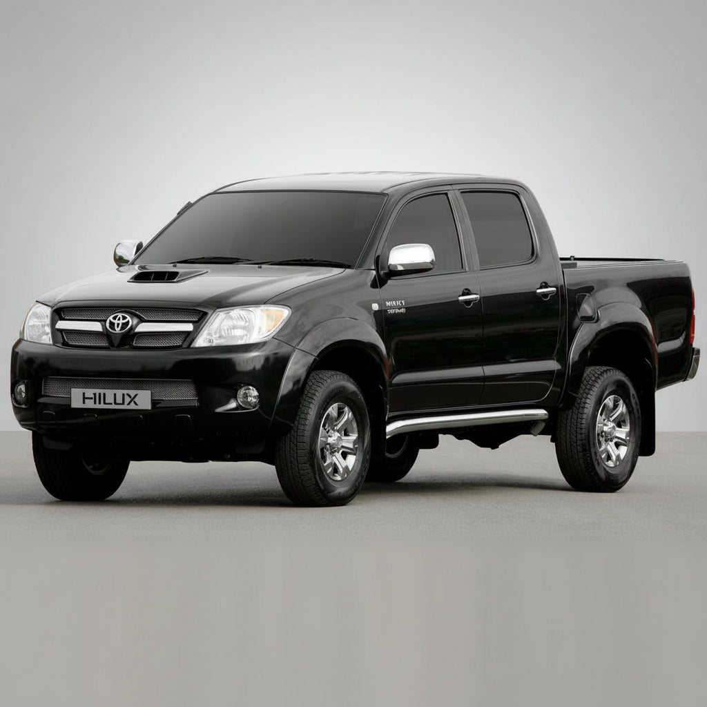 Covorase Auto Tip Tavita Compatibile Toyota Hilux VII (2005–2015) Negru