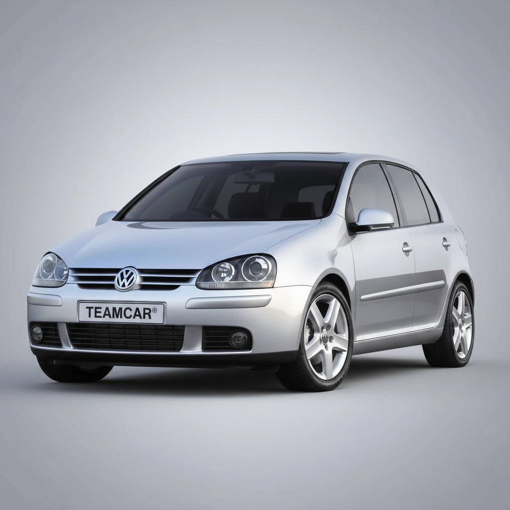 Covorase Auto TeamCar® Tip Tavita Compatibile Volkswagen Golf 5 Hatchback 5 uși (2003–2009) Negru/Rosu