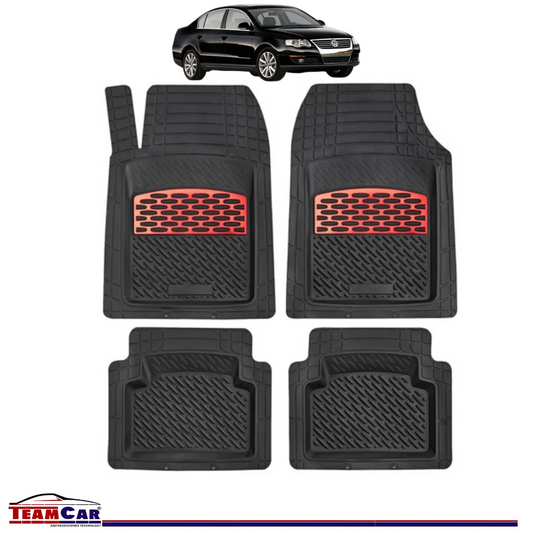 Covorașe Auto Compatibile VW Passat B5/B6 TEAMCAR® Red