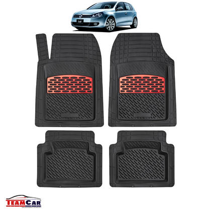 Covorașe Auto TeamCar® Tip Tăviță Volkswagen Golf VI (2008–2012) - Hatchback Red