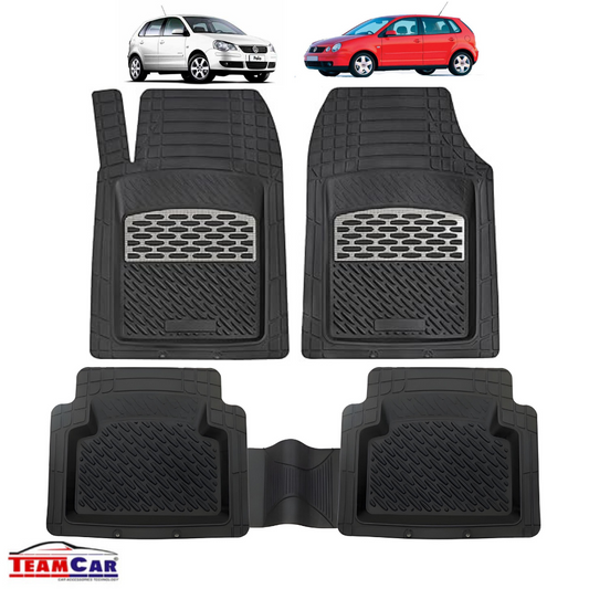 Volkswagen Polo IV Covorașe TeamCar® Tip Tăviță Compatibile (2001–2009) - Silver