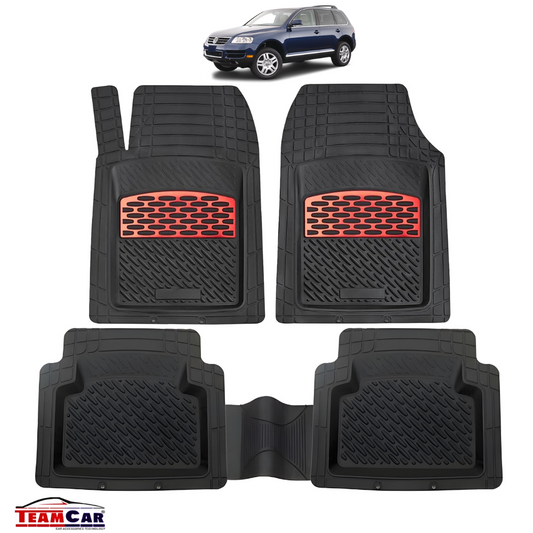 Volkswagen Touareg Covorașe Auto TeamCar® Tip Tăviță Compatibile (2002–2010) - Red