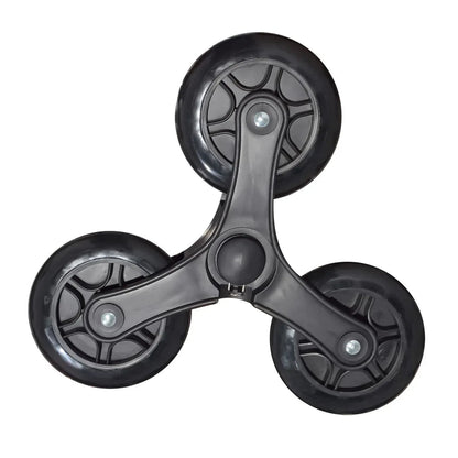 Set 2 ansambluri roti din silicon pentru carucior de piata, Naimeed Weel7, Negru