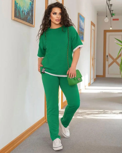 Trening dama din bumbac marimi mari 8098