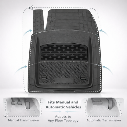 Covorase Auto Hyundai Tucson II (2015-2020) - Cauciuc Tip Tavita-Black