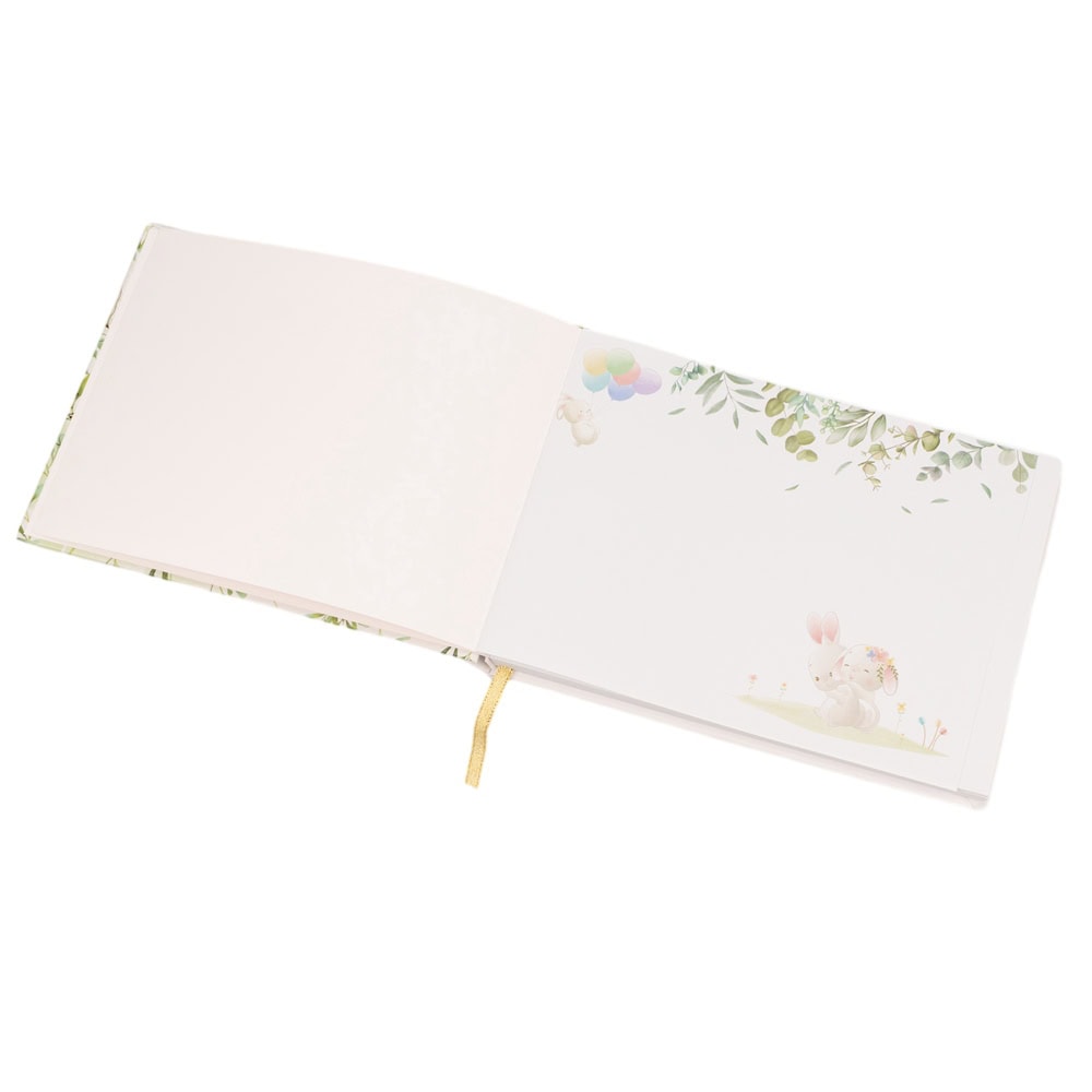 Album Baby Shower model floral - Alb