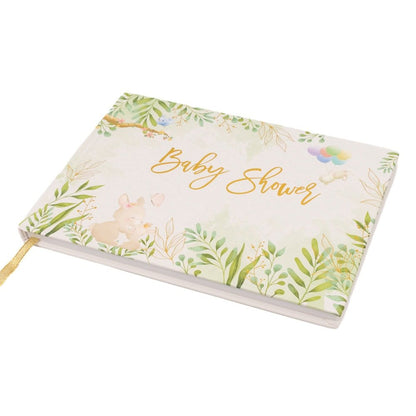 Album Baby Shower model floral - Alb