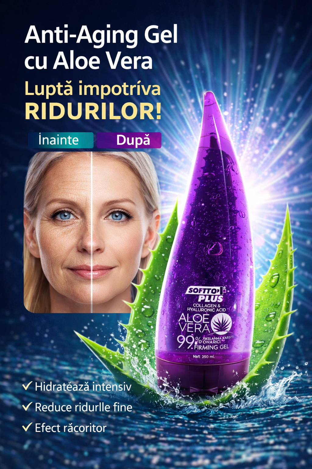 Gel Anti-Aging cu Aloe Vera