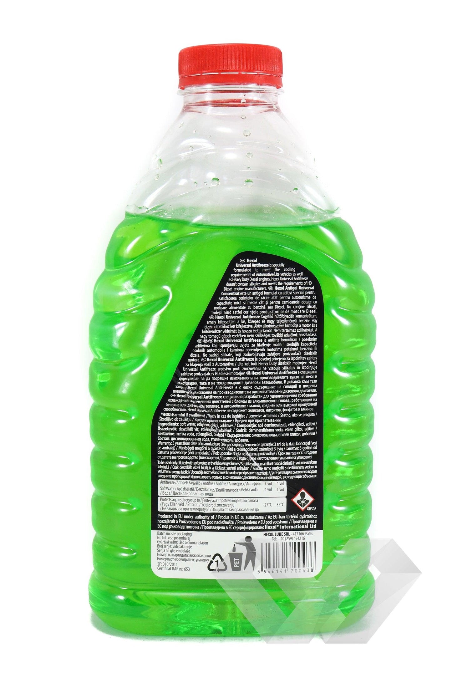 Antigel verde G11 concentrat Hexol, -70°C, 1L