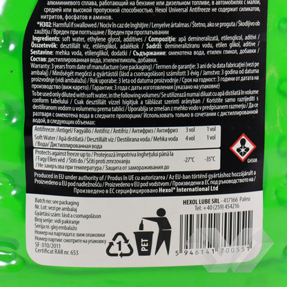 Antigel verde G11 concentrat Hexol, -70°C, 4L