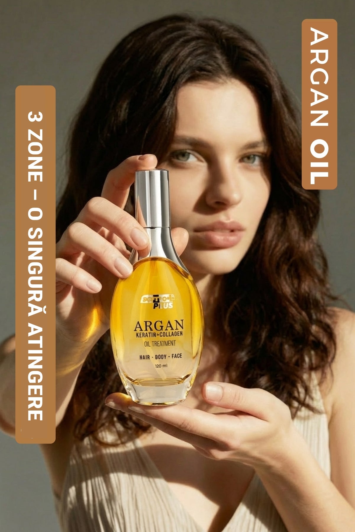 Ulei cu Argan și Keratină pentru Păr, Față și Corp – 120 ml