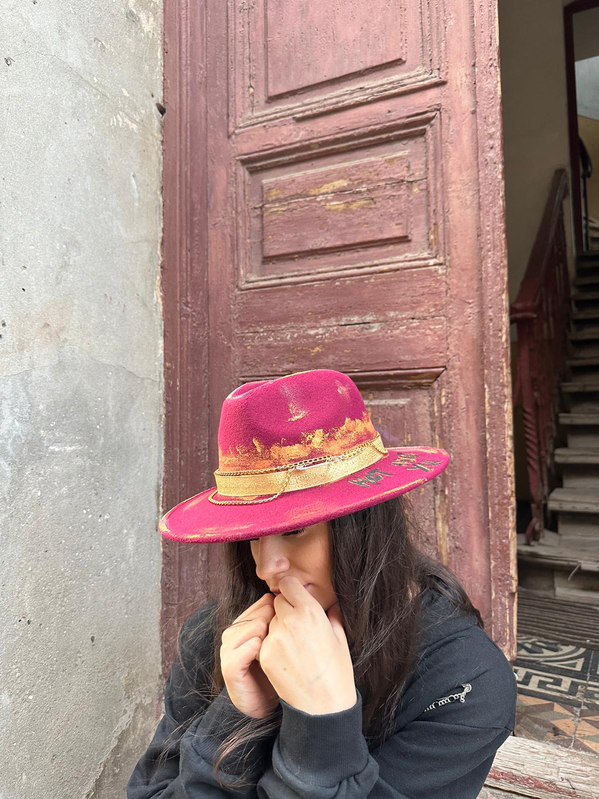 Artistic Hat - Handpainted Premium