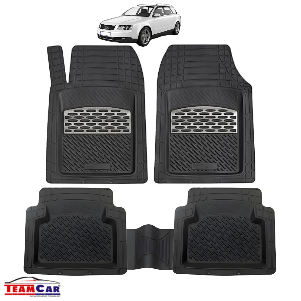 Covorașe Universale Tip Tăviță TEAMCAR® Audi A4 B6 Variant (2000–2004), Set 5 Bucăți, Silver