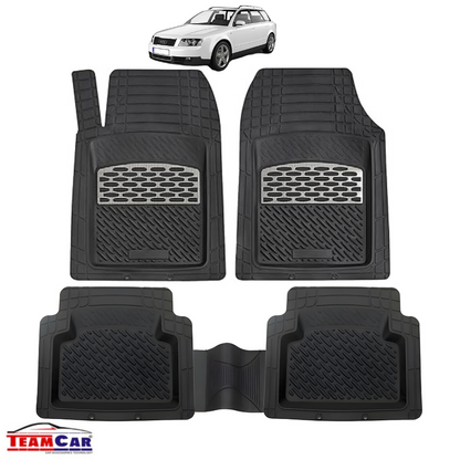Covorașe Universale Tip Tăviță TEAMCAR® Audi A4 B6 Variant (2000–2004), Set 5 Bucăți, Silver