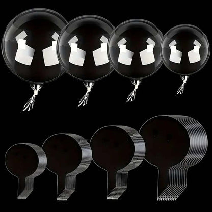 Balon transparent rotund (set 25 buc)