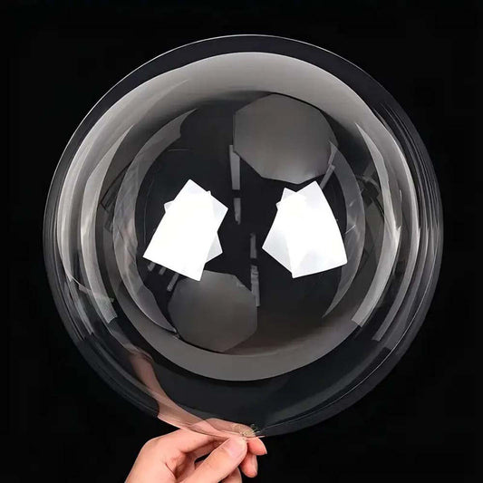 Balon transparent rotund (set 25 buc)