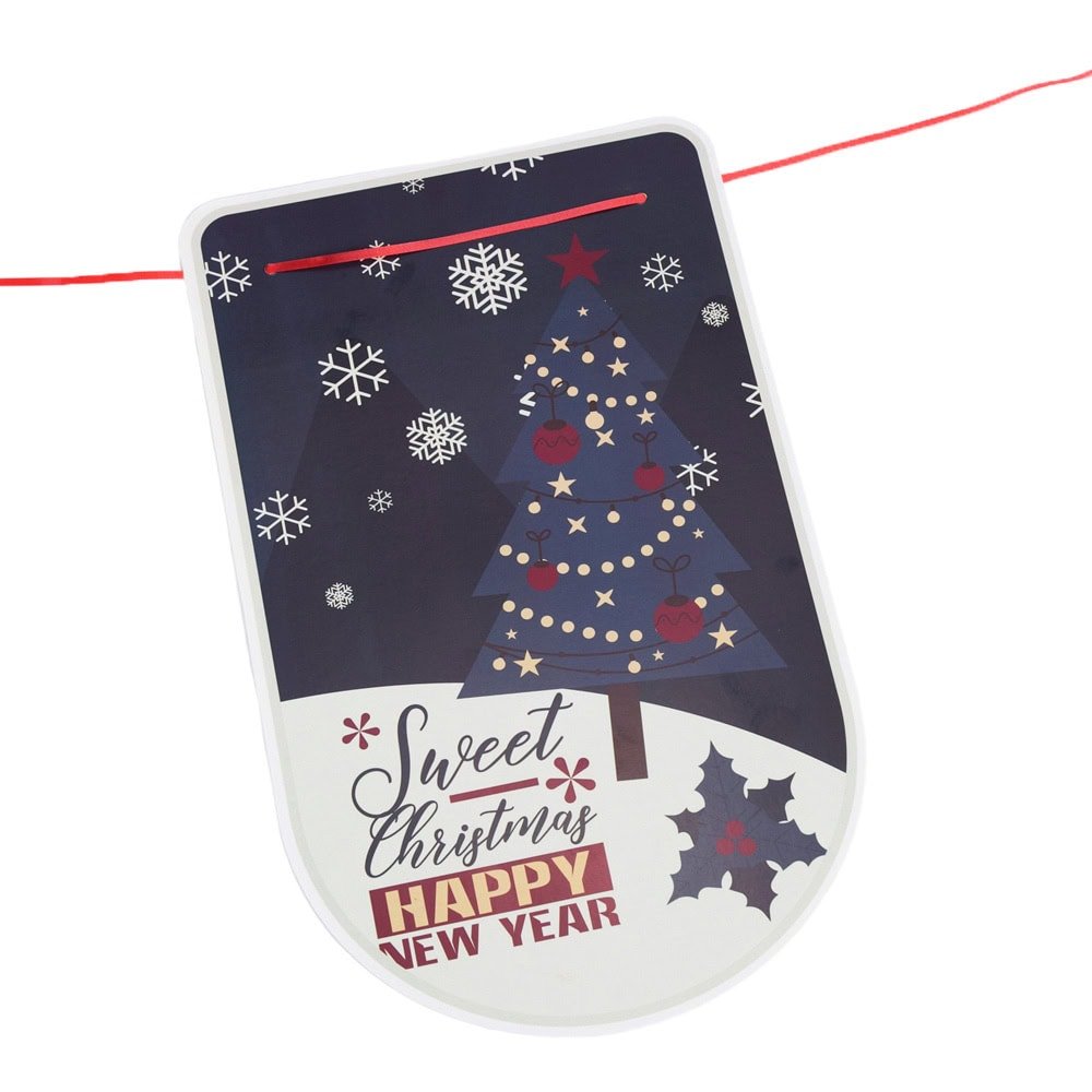 Banner cu mesaje de Crăciun - model 5 multicolor