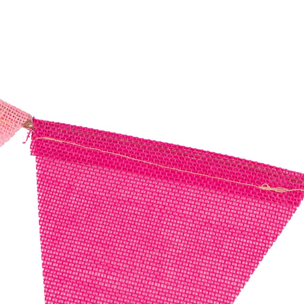 Banner triunghi textil cu sfoară - multicolor