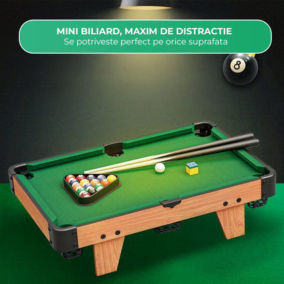 Masa de Biliard Mini Timebox, Bile, Triunghi, Creta), Maro