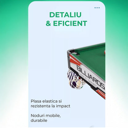 Masa de Biliard Mini Timebox, Bile, Triunghi, Creta), Maro