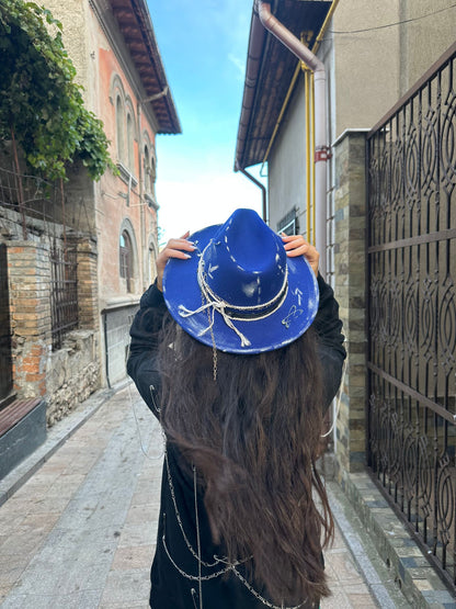Blue Essence Hat - Handpainted Premium