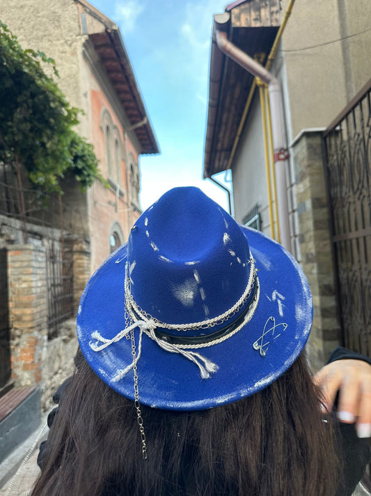 Blue Essence Hat - Handpainted Premium