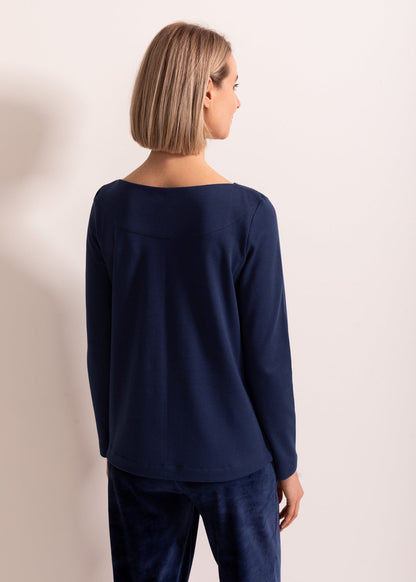 Bluză Damă Velvet Bleumarin