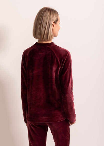 Hanorac Damă Velvet Bordo