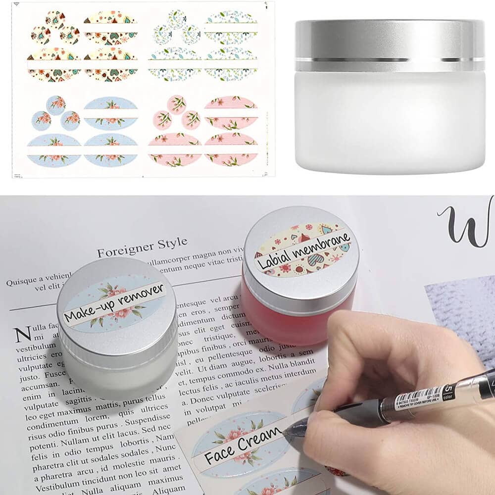 Borcan rotund mat cu capac argintiu 30ml