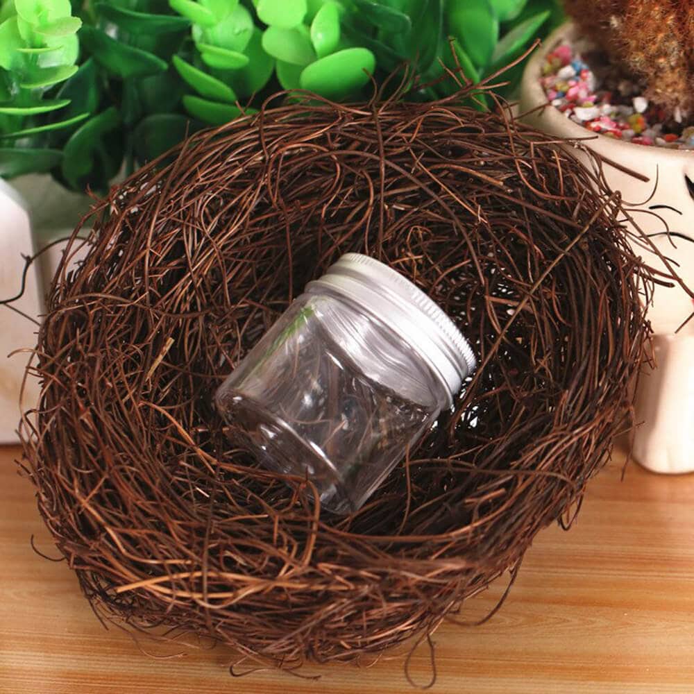 Borcan rotund transparent cu capac aluminiu
