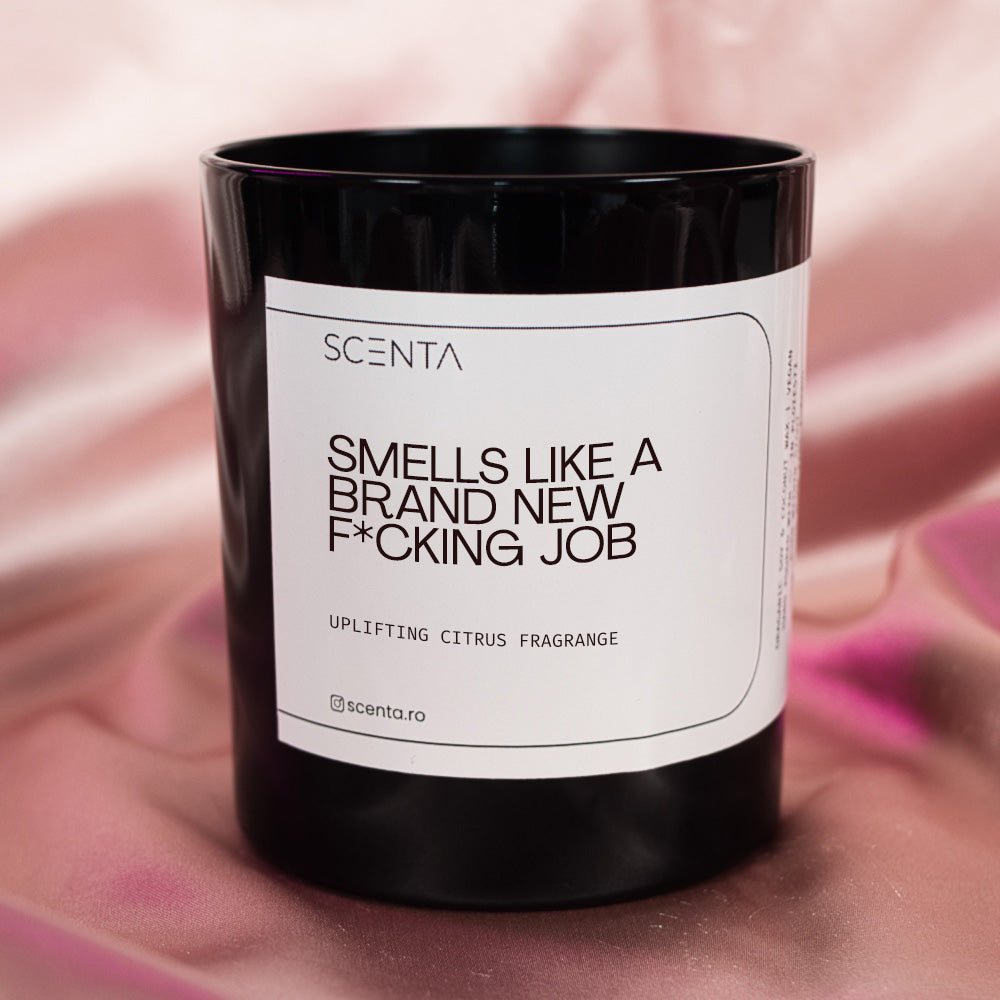 Lumânare parfumată Smells Like a Brand New Fucking Job