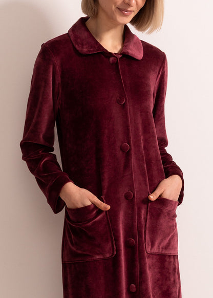 Capot Damă Velvet Bordo