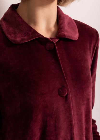 Capot Damă Velvet Bordo