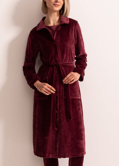 Capot Damă Velvet Bordo