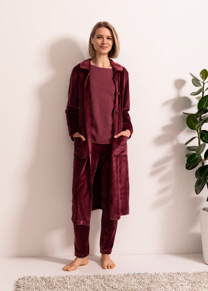 Capot Damă Velvet Bordo