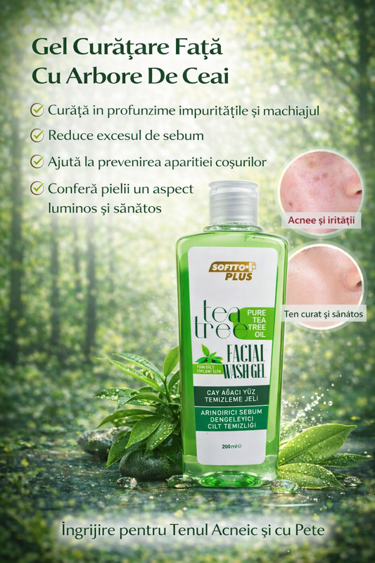 Gel Curățare Față Cu Arbore De Ceai - 200 ml
