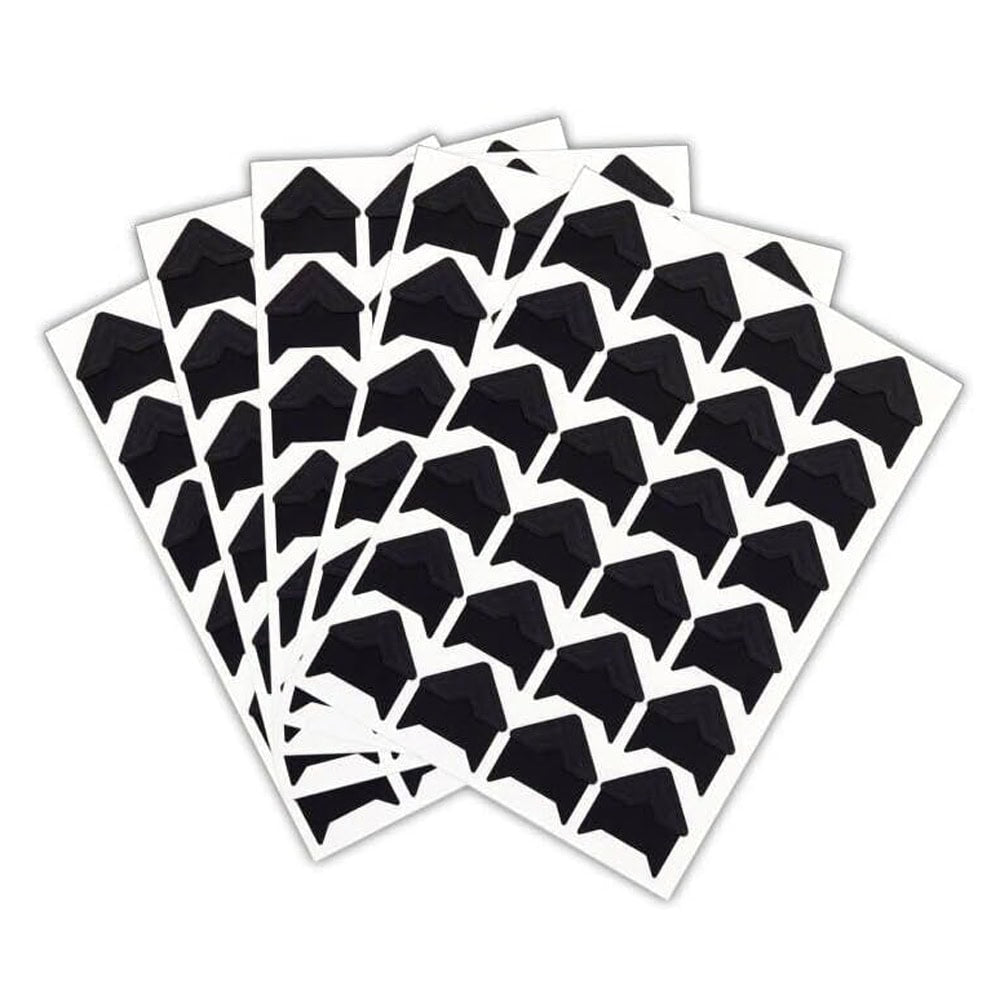 Colțare sticker pentru fotografii - negru (set 240 buc)