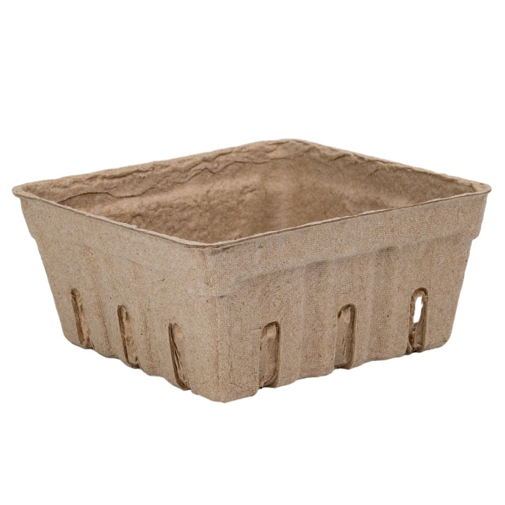 Coșuleț pătrat din hârtie - kraft (set 60 buc)